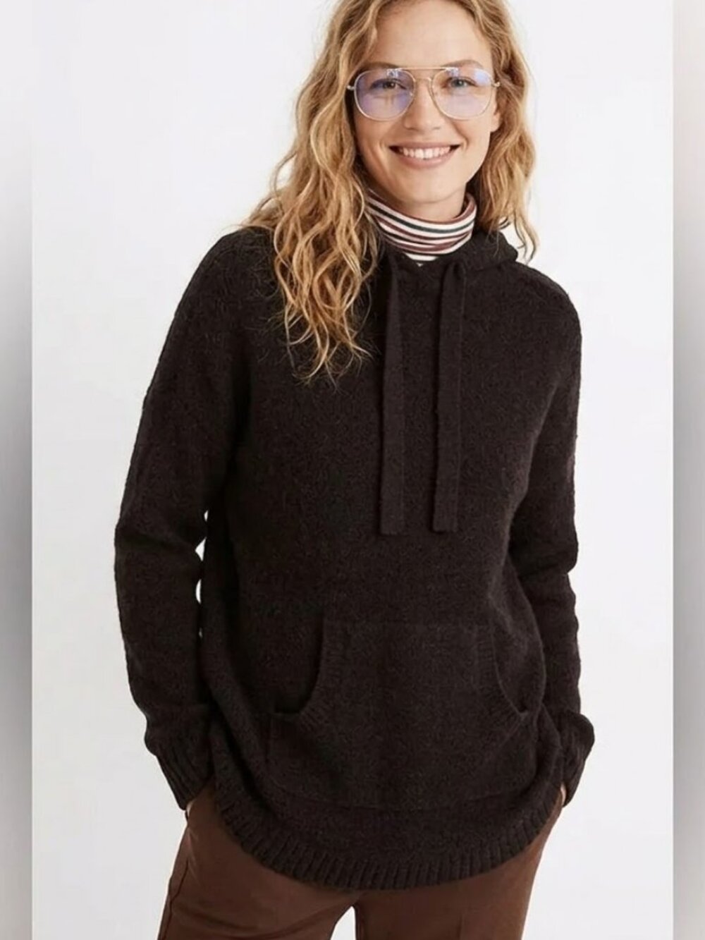 Madewell Wool Blend Wilmington Hoodie Sweater